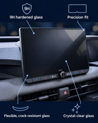 RAV4 screen protector feature guide: 9H hardened glass, precision fit, flexible crack-resistant glass and crystal-clear glass